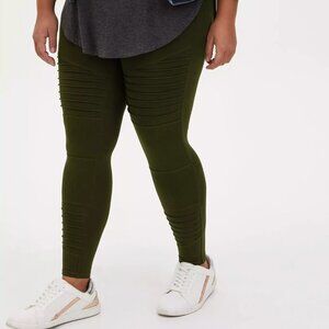 NWT Faux Leather Moto Legging